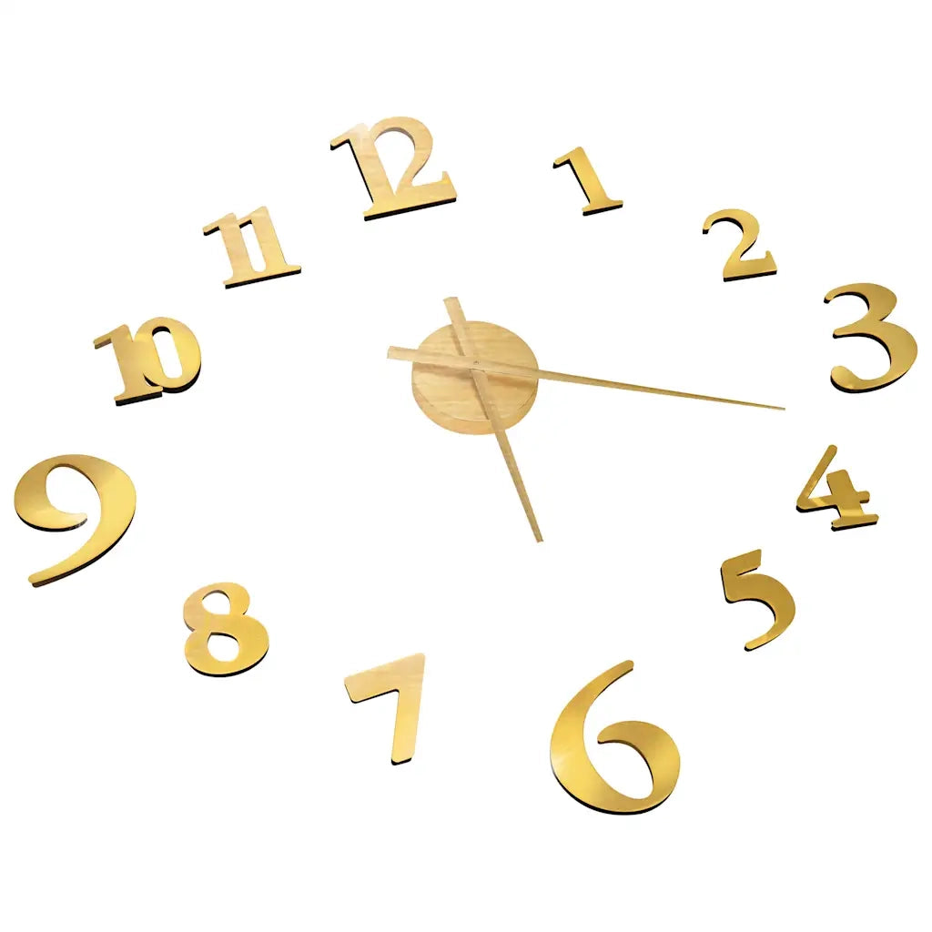 Orologio da Parete 3D Design Moderno Oro 100 cm XXL CFW9430497
