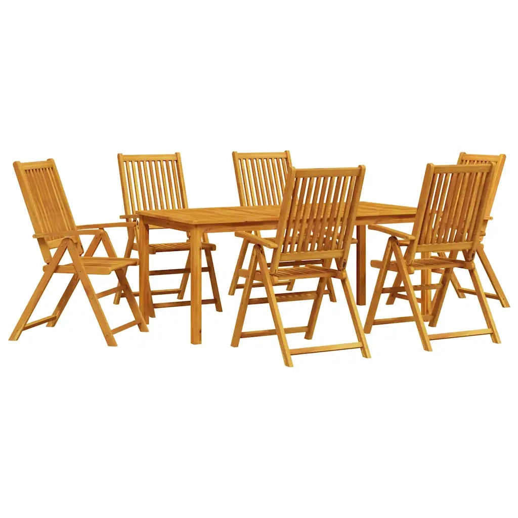 Set da Pranzo per Giardino 7 pcs Marrone 3375621