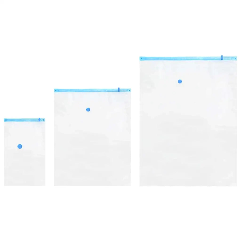 Sacchetti per Stoccaggio 10 pz Trasparente e Blu 130 x 100 cm CFW6942146