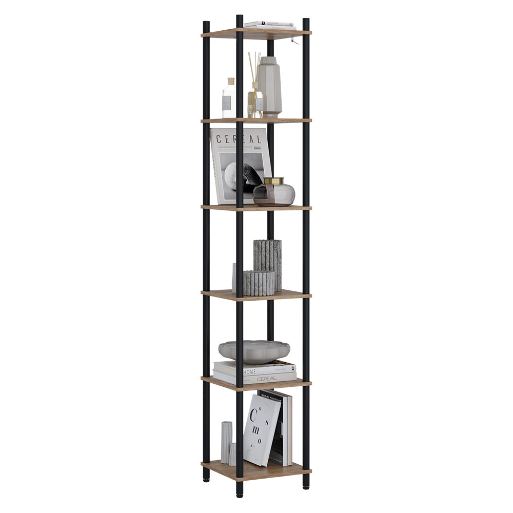 Vicco Libreria Quercia dorata/antracite 30 x 163.5 cm 6 ripiani