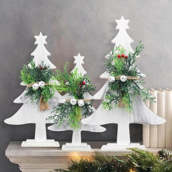 Decorazione di Natale per Tavola con Accenti in Legno