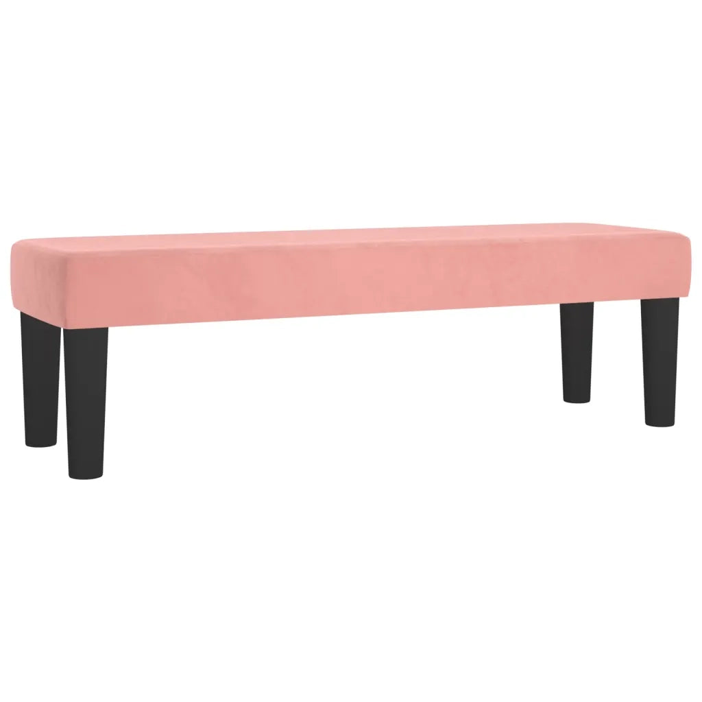 Giroletto a Molle con Materasso Rosa 200x200 cm in Velluto 3137808