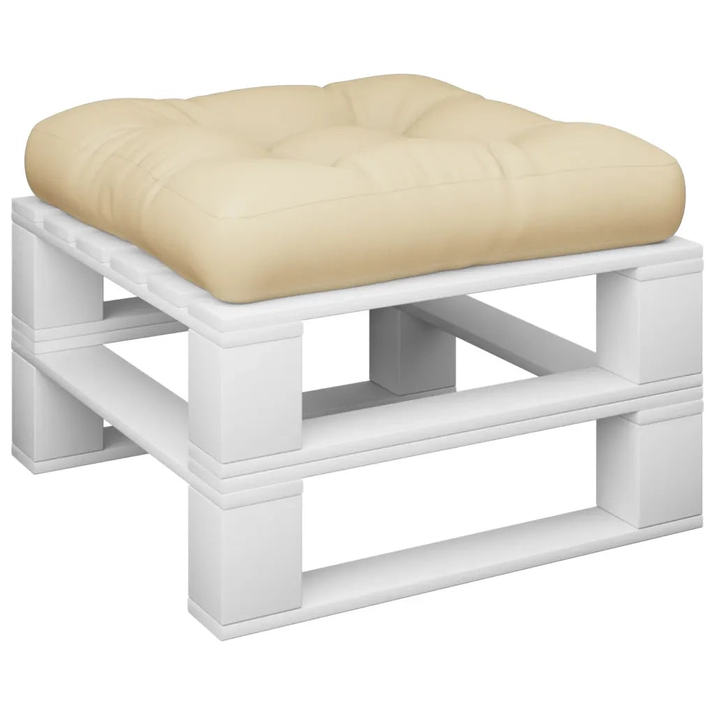 vidaXL Cuscino per Pallet Beige 60x60x12 cm in Tessuto