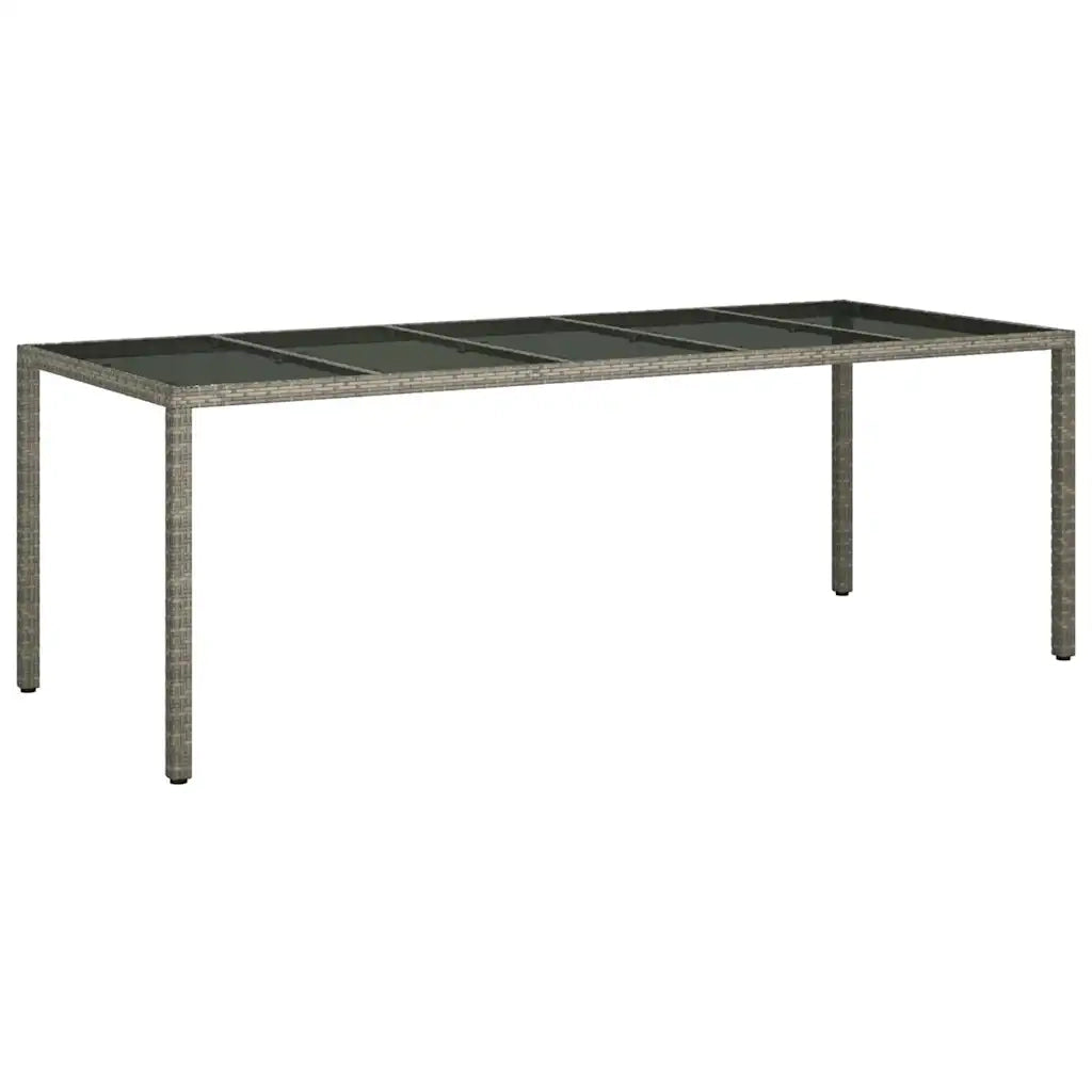 Set da Pranzo per Giardino 9 pcs Grigio polyrattan 3334877