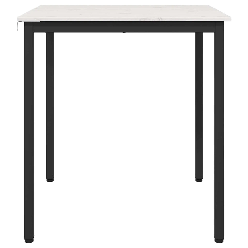 Tavolo da pranzo Bianco 70 x 70 x 75 cm Pino massello 892782