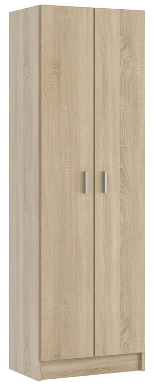 kit armadio 2 ante multiuso 5 ripiani 59x37x180 rovere canadian cod:ferx.96248