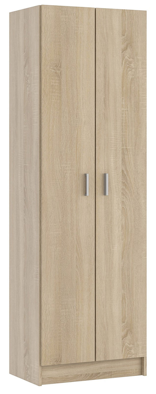 kit armadio 2 ante multiuso 5 ripiani 59x37x180 rovere canadian cod:ferx.96248