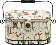 Mano da cucire Naaidoos - Cassetta da cucire con look vintage - 30x20.5x19 cm