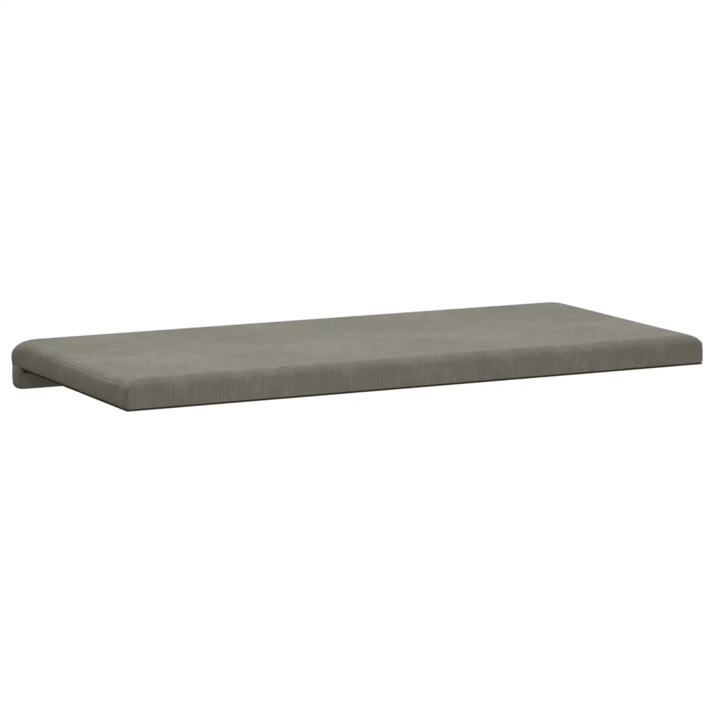 Cuscino per panchina corduroy Grigio Chiaro Profondità 35 cm 42043289