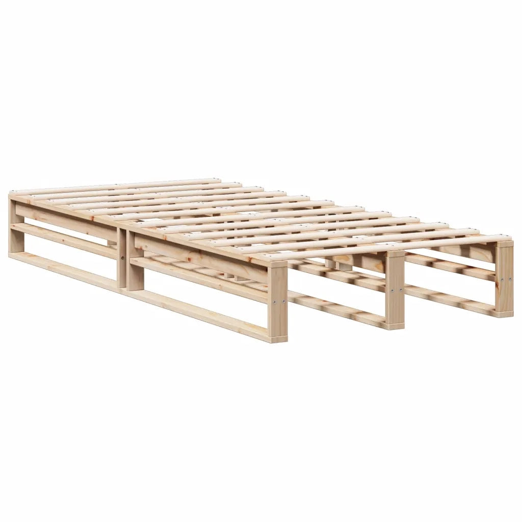 Letto Libreria senza Materasso 100x200 cm in Legno di Pino 3323953