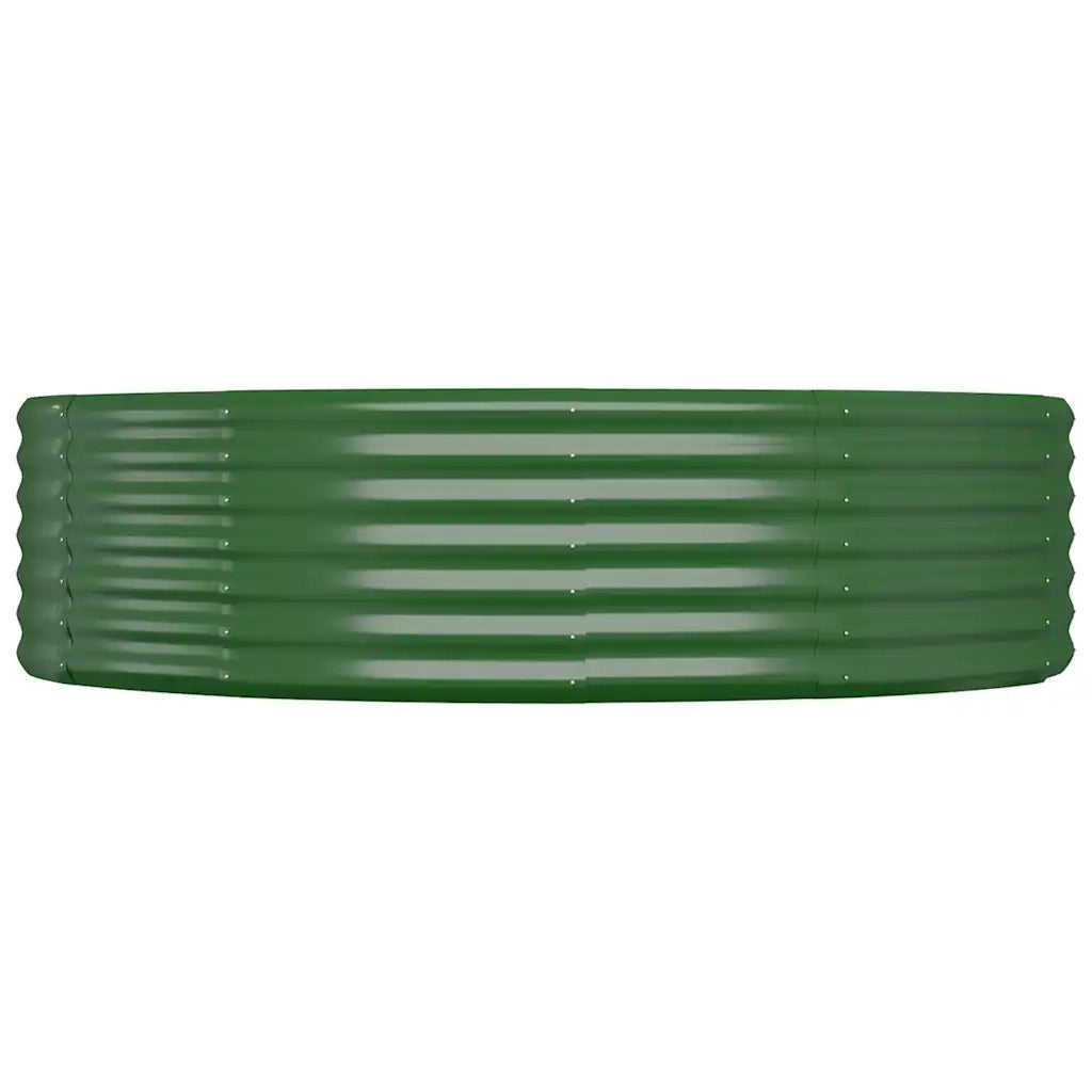 Vaso Giardino Acciaio Verniciato a Polvere 140x140x36 cm Verde cod mxl 67099