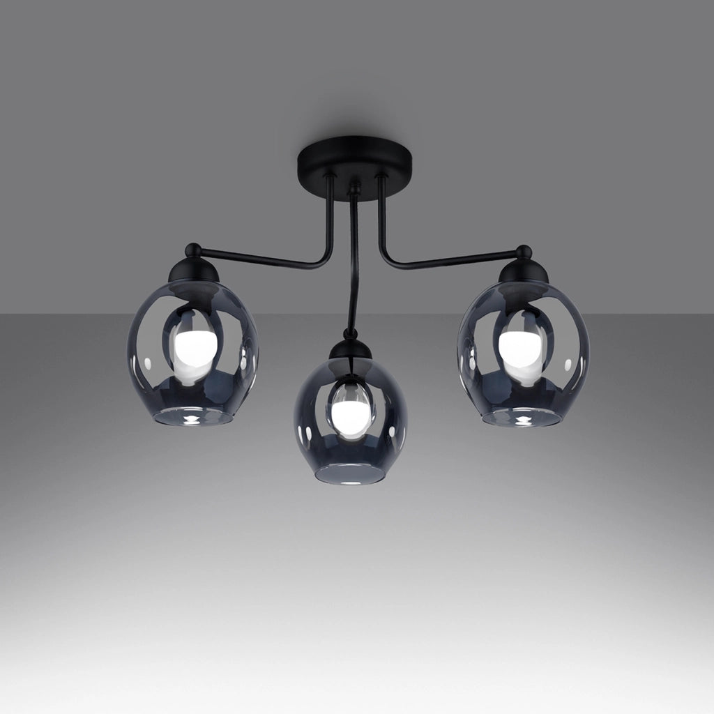 Lampadario FILLAN 3 nero