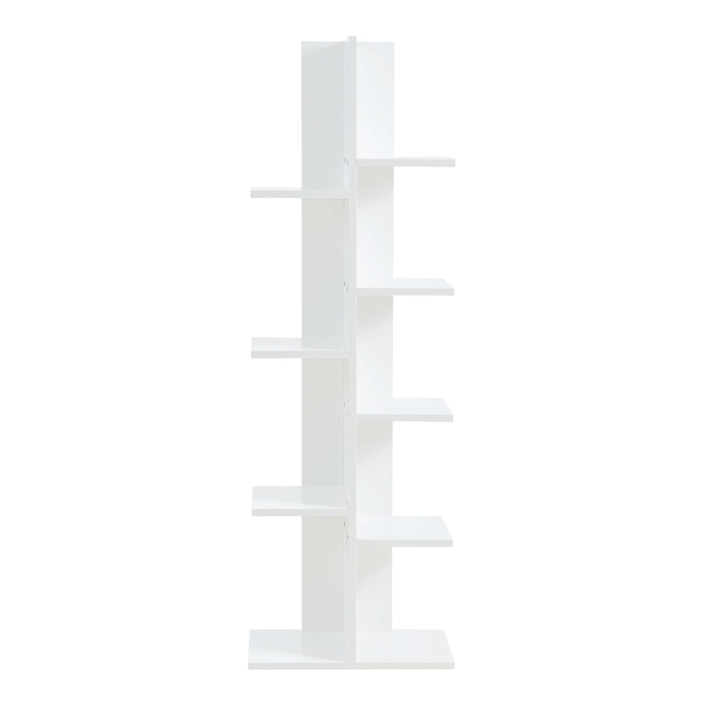 Libreria a 9 ripiani 122 x 40 x 20 cm bianca 03_0008995