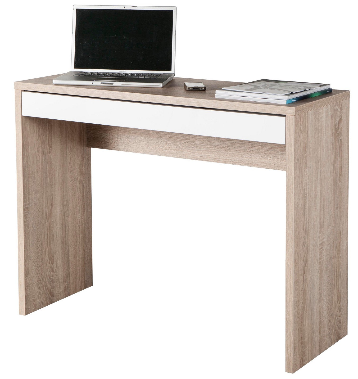 kit scrivania 1 cassetto 100x40xh80 cm rovere cod:ferx.96259