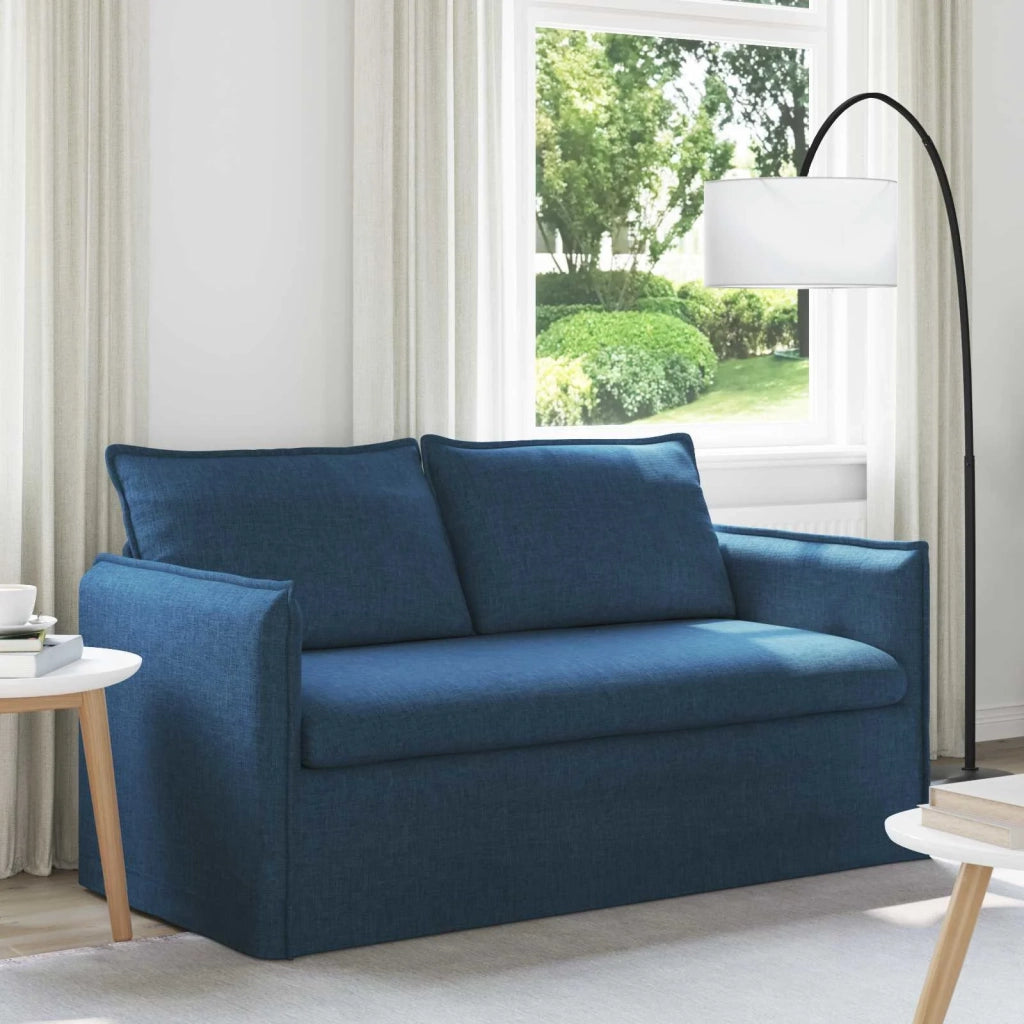 Divano | Divano da soggiorno | Sofa Blu 156 x 82 x 85 cm Tessuto