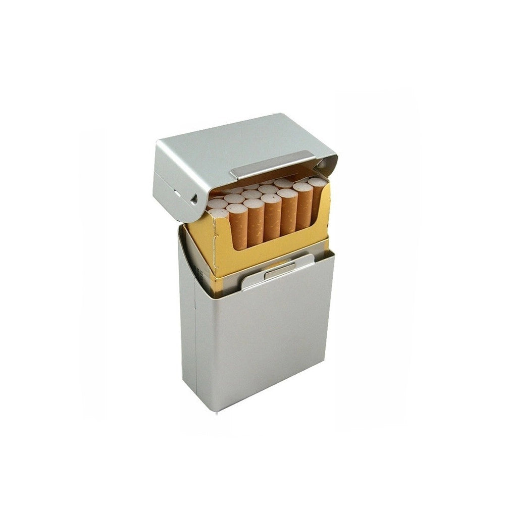 Trade Shop - Portasigarette In Alluminio Porta Pacchetto Sigarette Chiusura Magnetica Scatto -