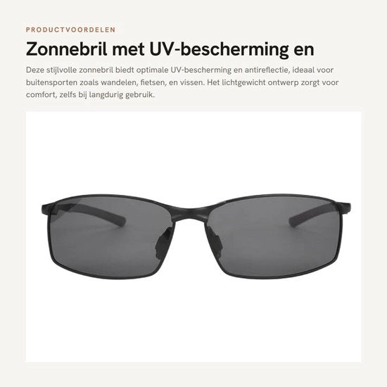 Occhiali da Sole Leggeri - Design Solare - Protezione UV - Antiriflesso - Uomo/Donna - Cassetta in Metallo - Larghezza Lente 65 mm