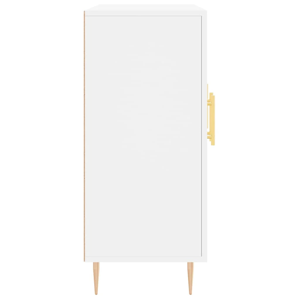 Buffet credenza cassettiera armadio mobile contenitore organizer per cucina soggiorno salotto 90 x 34 x 80 cm legno ingegnerizzato bianco 02_0030532
