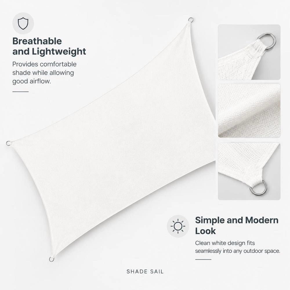 Sun Sail 160 G/square Meter White 2.5x3.5 M HDPE