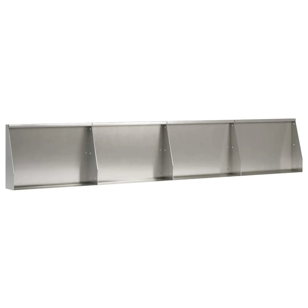 Muro di contenimento 4 pz 60 x 12 x 40 cm Acciaio Inox Argento 3449083