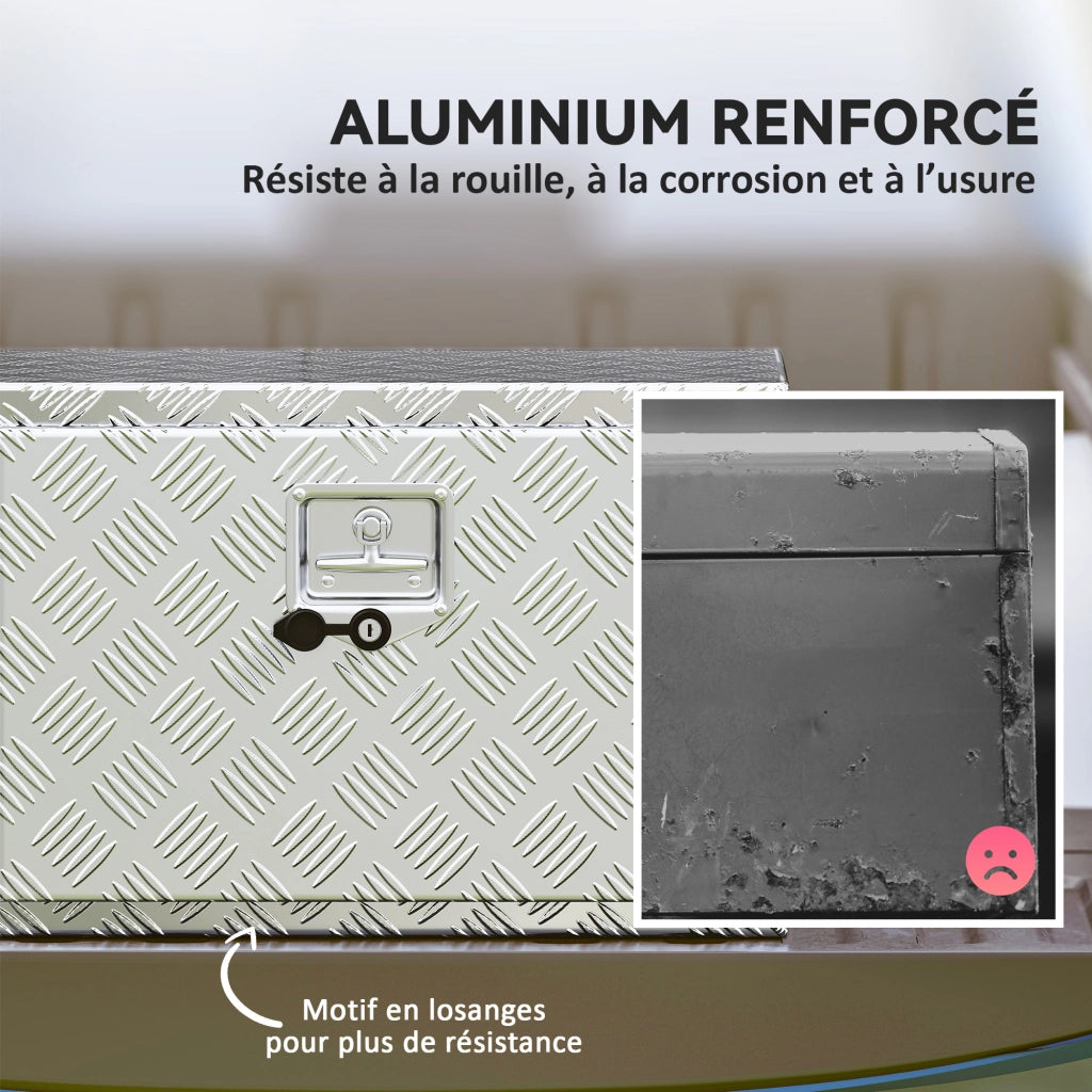 Scatola attrezzi per camion in alluminio ¨C Zephmum ¨C 60,9x35,5x40,6 cm