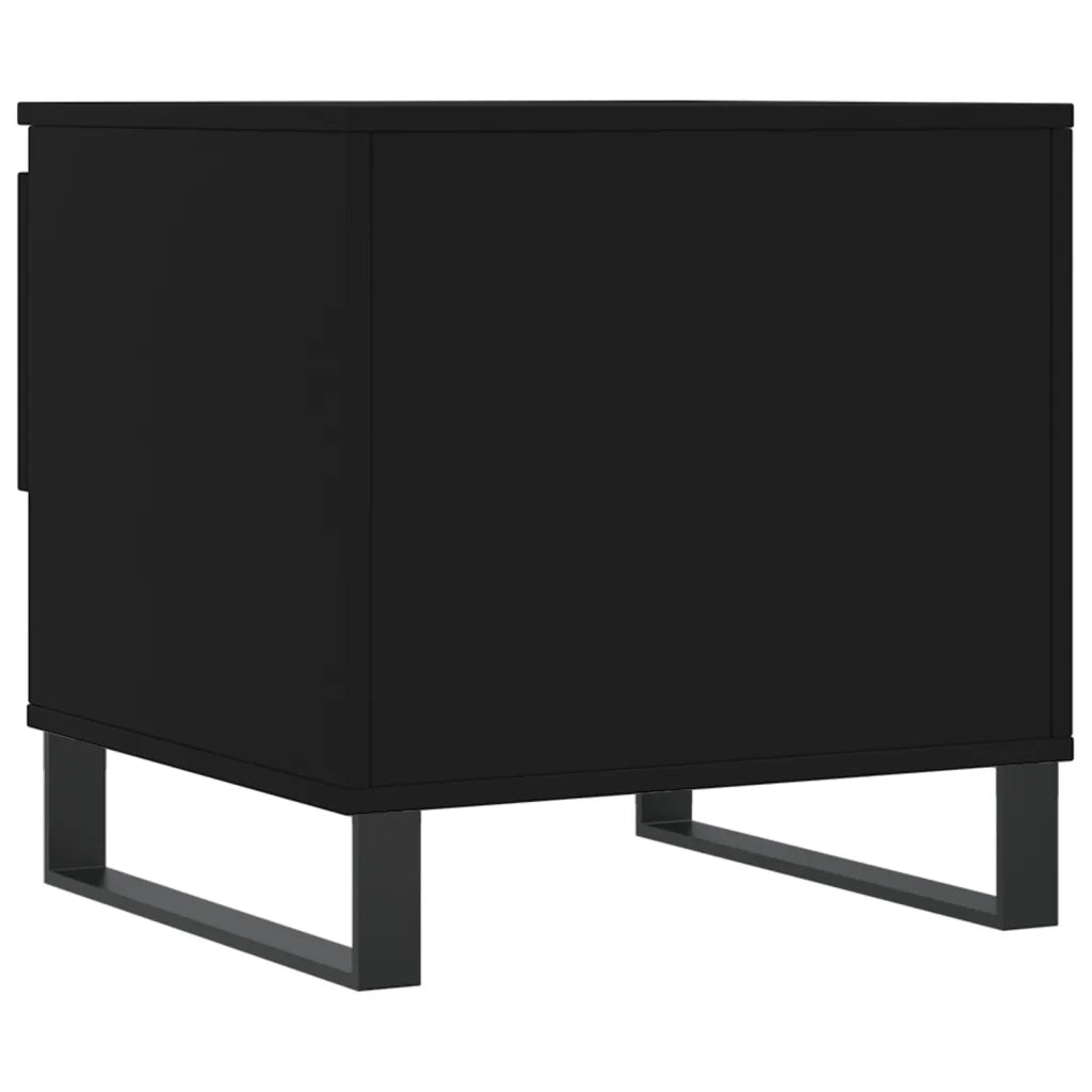 Tavolino da Salotto Nero 50x46x50 cm in Legno Multistrato