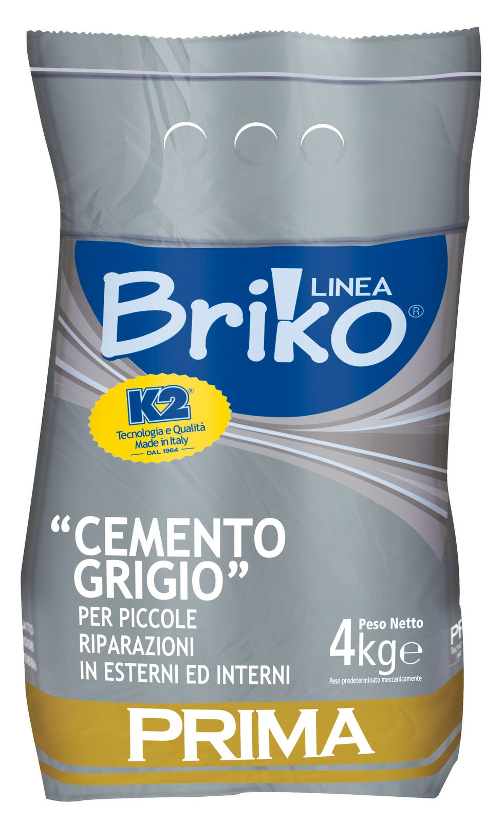 linea briko cemento grigio per riparazioni e stuccatura da kg 4 cod:ferx.96286