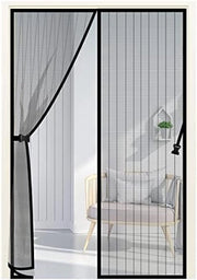 Porta di sicurezza magnetica con tende di ingresso magnetiche e rete antinsettoli