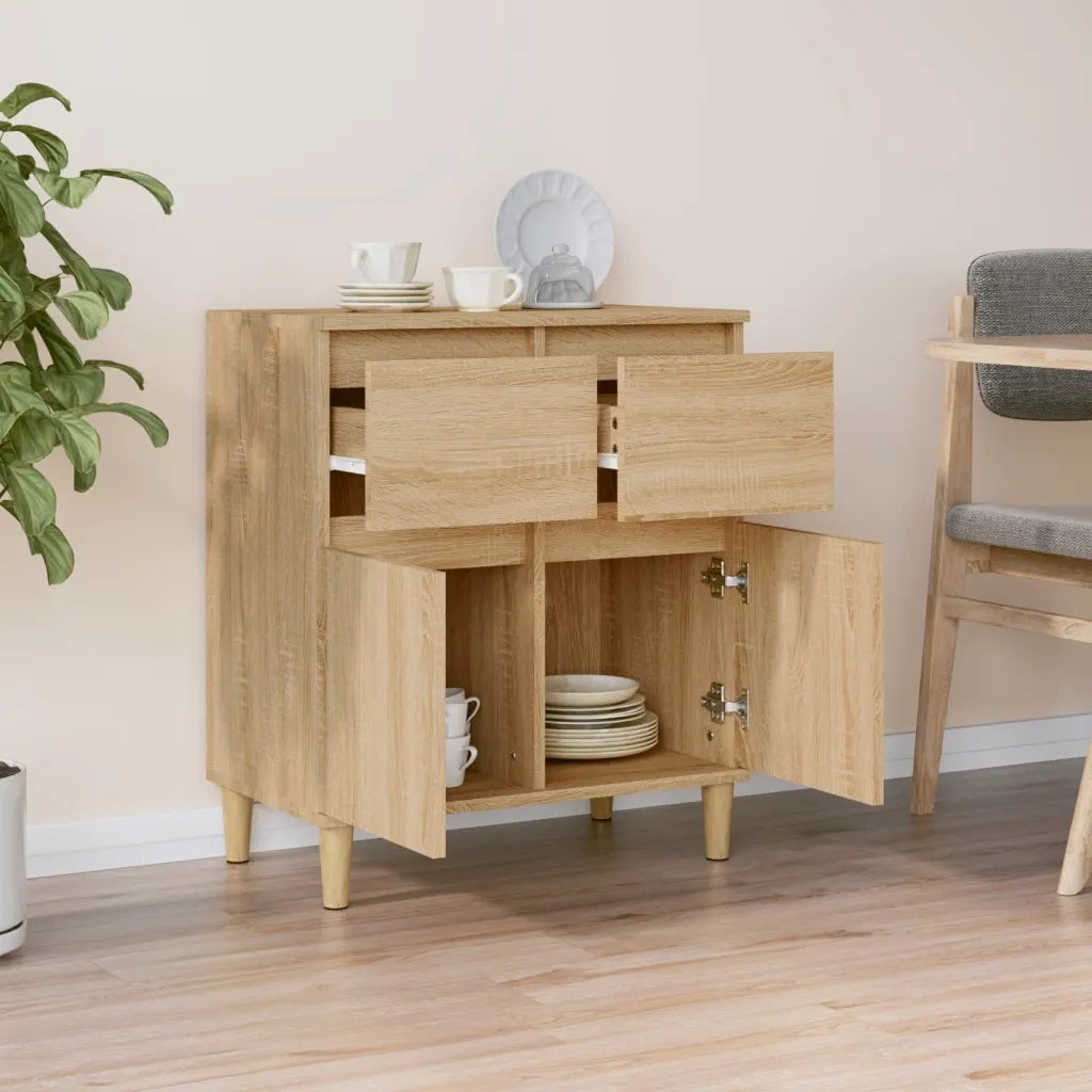 Credenza-Buffet-Armadio da cucina Rovere Sonoma 60x35x70 cm in Legno Multistrato 468055