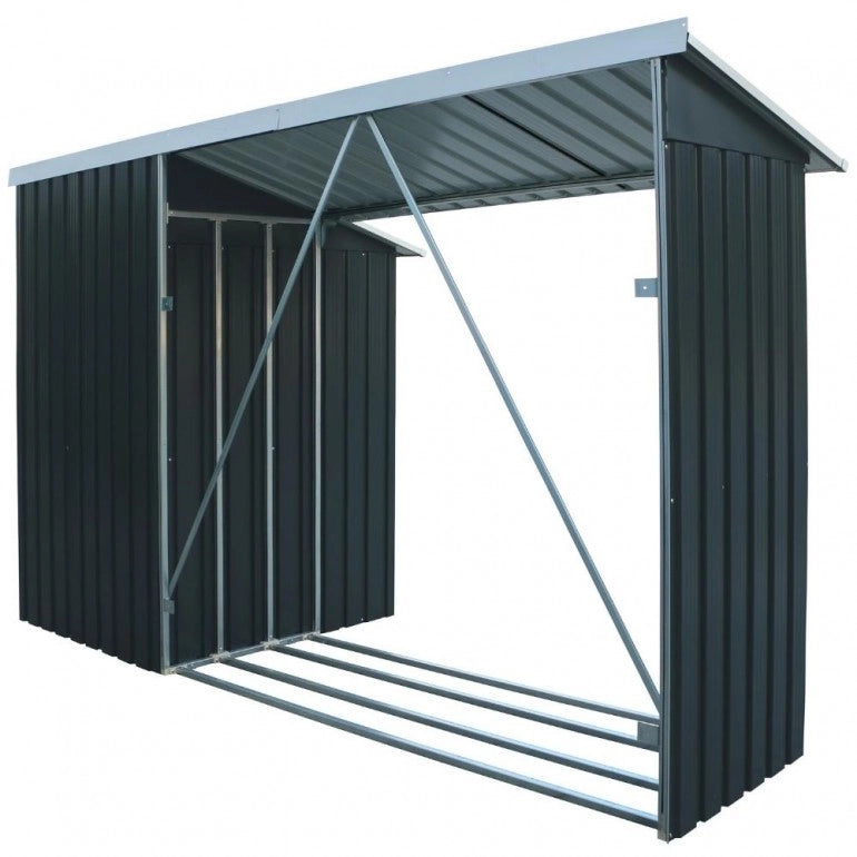 Legnaia con ripostiglio WoodStore Combo 8' x 3' di Duramax, 272 x 108 x 160 cm