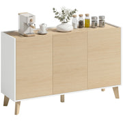 Armadio da cucina ¨C zephmum ¨C bianco e legno naturale 120x40x90