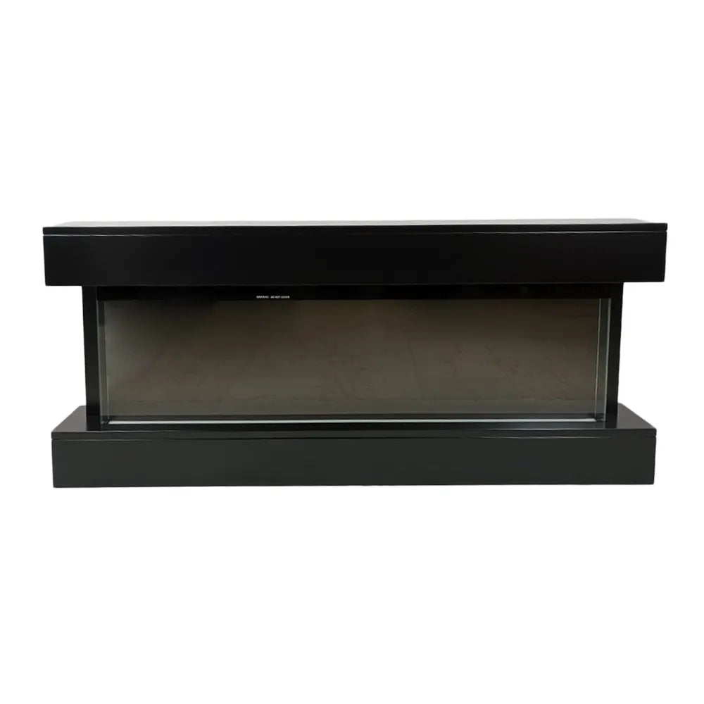 Tempo Style - Camino elettrico a parete e da incasso ALARO PLUS | Stufa ventilata da 750W/1500W a basso consumo, (Nero, 128cm)