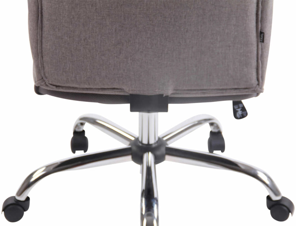Sedia ufficio Portland in similpelle o stoffa grigio,Tessuto