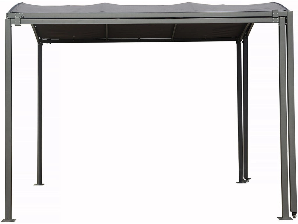 Tettoia in metallo estensibile "Mathis" - 303/566 x 295 x 240 cm - Antracite