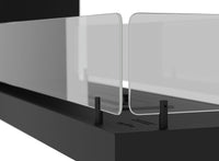 Camino a Bioetanolo Trifacciale da Incasso 100x50 cm Inside U 1000 V1 Nero con Vetro