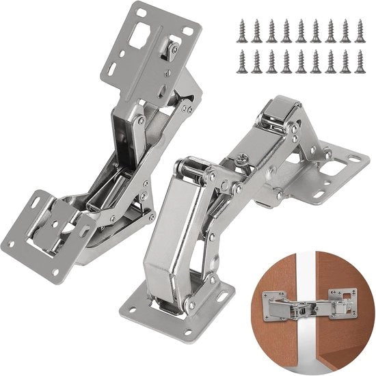 Serrature per armadi in legno 2 x 175 gradi softclose - inclusi 18 viti - serrature per porte di armadi