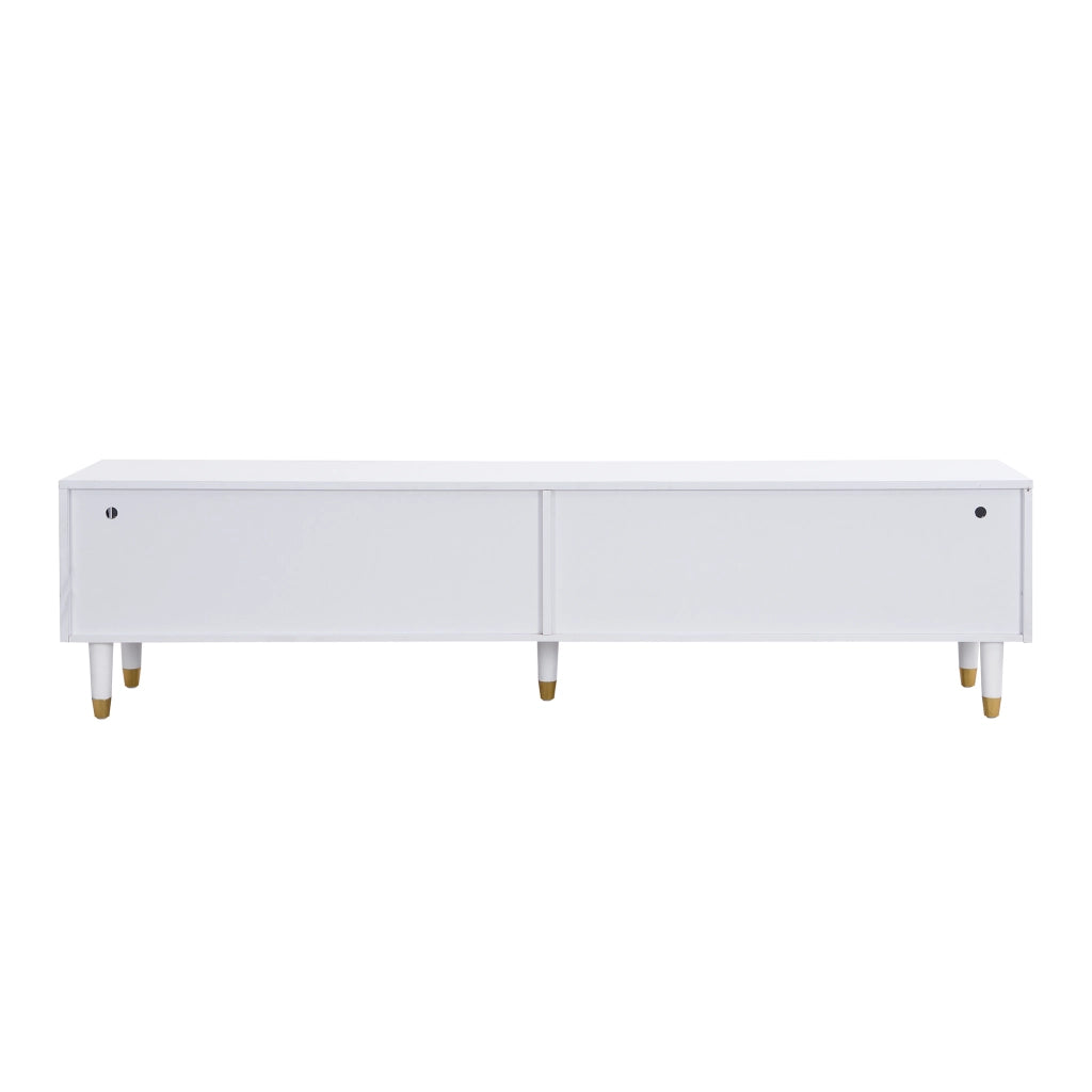 Mobile TV ¨C MINIMAL ¨C Bianco, MDF & Acrilico, 4 Cassetti, 178 cm, Soggiorno