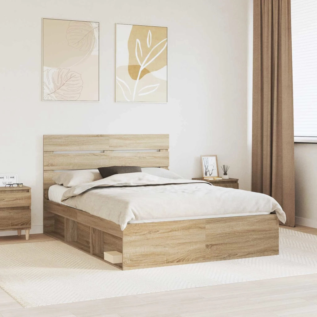 Struttura del letto Sonoma 140 x 190 cm Pino massello 3411746