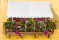 Tenda da Sole 3x2,5m Tessuto Poliestere Kraus Geranio Ecrù