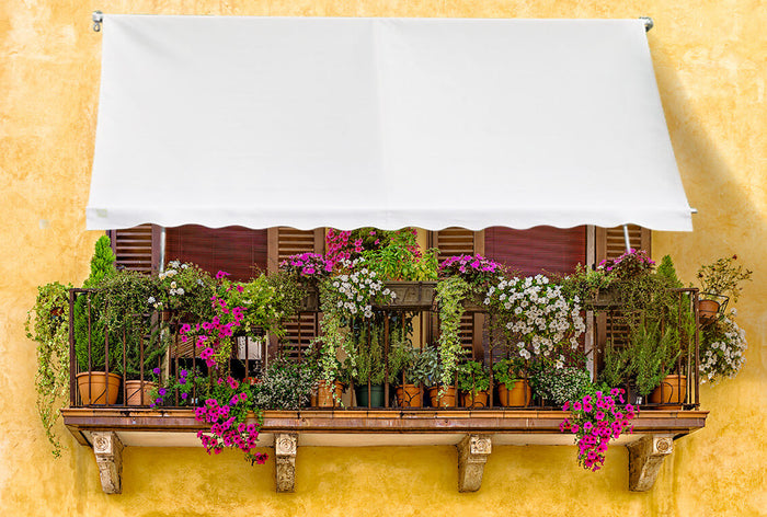 Tenda da Sole 3x2,5m Tessuto Poliestere Kraus Geranio Ecrù