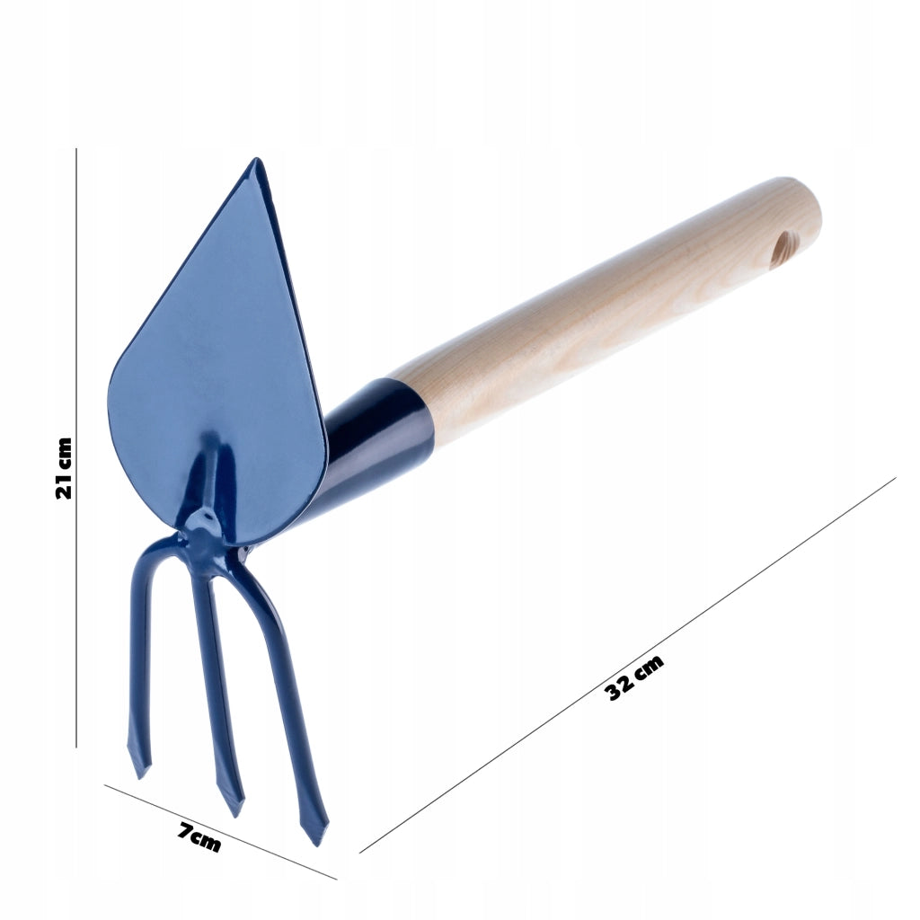 Zappa da giardino KADAX per estirpare le erbacce con forca 7 cm Piccola 32 cm