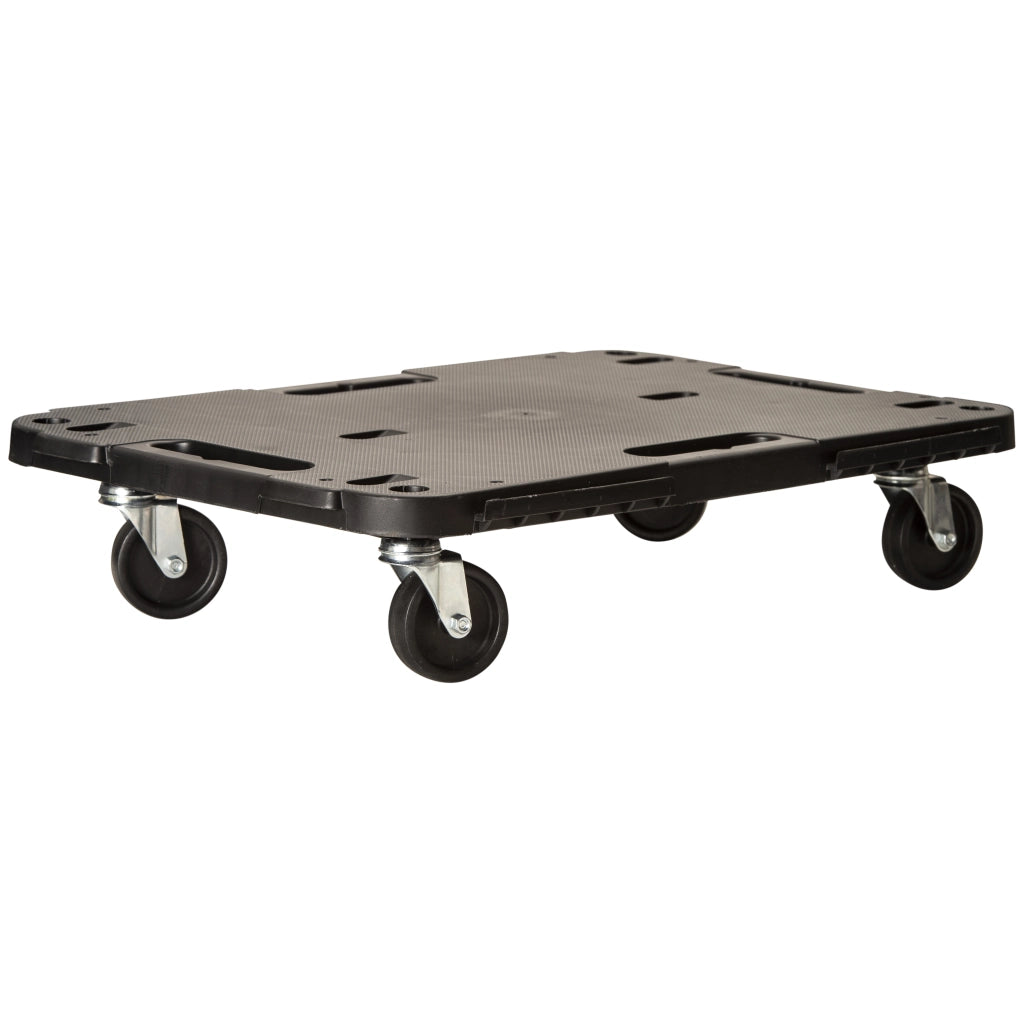 PEDANA C/RUOTE DOLLY PORTATA STATICA 543 KG NERO- 1,0 pz