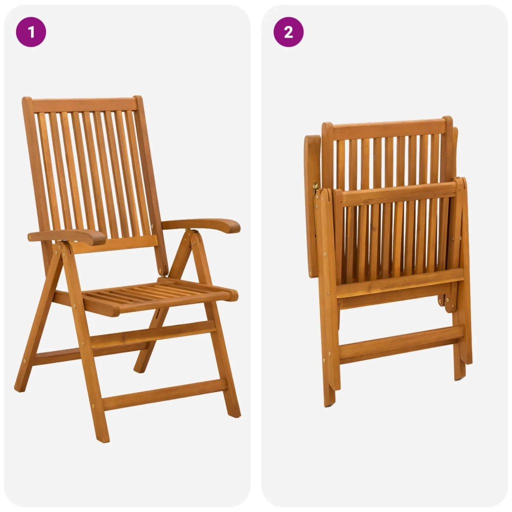 Set da pranzo da giardino 7 pezzi Naturale 3434582