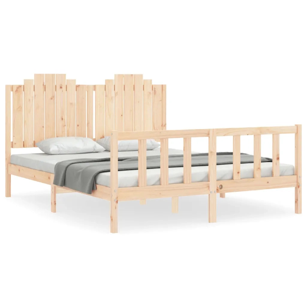 Giroletto senza Materasso 160x200 cm in Legno Massello di Pino 3192306
