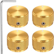 Altoparlante a diaframma a diamante - 4 pezzi - potenziometri in alluminio per chitarra e basso - 1/4 pollice (6 mm) - regolatore di volume universale - design a diamante - 5/8" - finitura oro