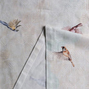 Tavolo da pranzo estivo, 100% cotone, decorativo, asciugabile, tovagliolo da tavola per pasto, pranzo, buffet e matrimoni - uccelli in volo (50 cm x 150 cm)