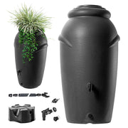 Serbatoio per acqua piovana KADAX 210L + Kit di collegamento al rubinetto e supporto
