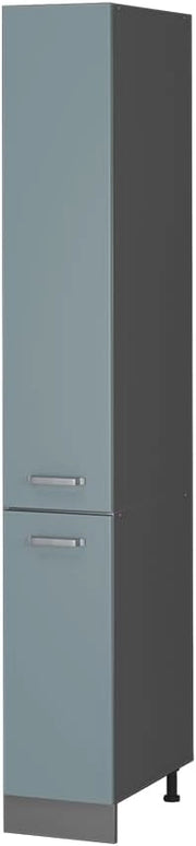 Armadio da farmacia R-Line, Grigio-blu, 30 cm, per la libera combinazione all'interno di sistemi cucina modulari