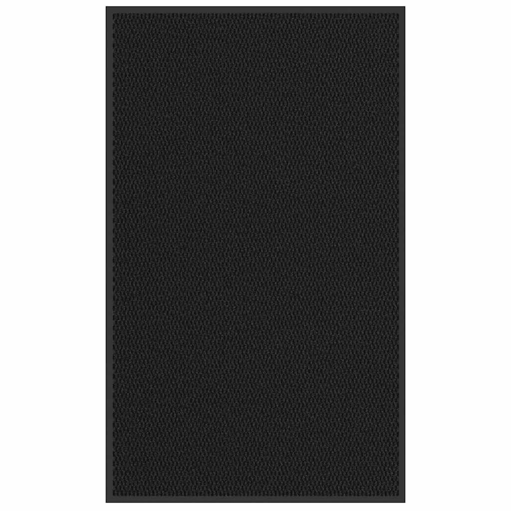 Zerbino antiscivolo nero 90 x 150 cm assorbente per acqua e sporco per ingressi esterni in PP nero 02_0058110