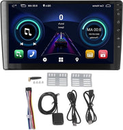 Autoradio a schermo touchscreen da 9 pollici con Bluetooth 5.0, navigatore GPS 10.1 pollici, radio AM FM, lettore DVD CD e schermo GPS per auto